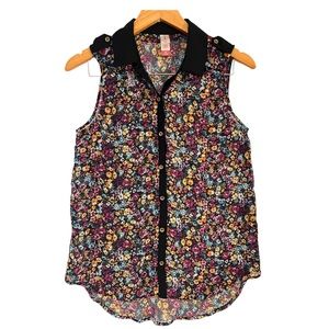 No Boundaries Floral Sleeveless Tops